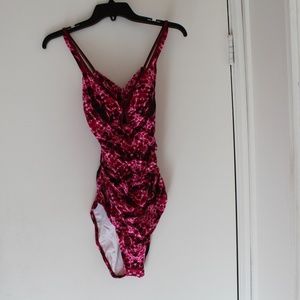 Coastal Blue Swimsuit Tie Dye Pink B079MXHFV4